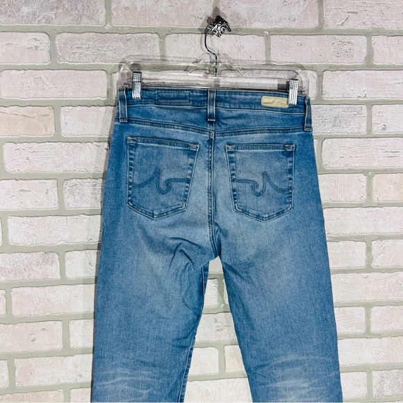 Ag Adriano Goldschmied The Mari High Rise Straight Leg Raw Hem Jeans Size 28 - Picture 7 of 10